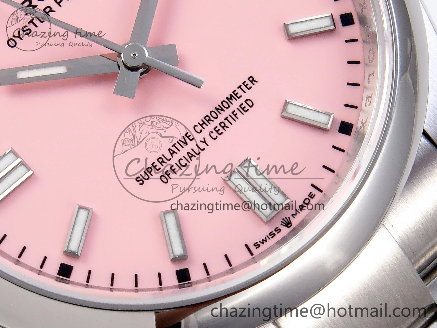 OYSTER PERPETUAL 126000 36MM VSF 1:1 BEST EDITION 904L STEEL PINK DIAL VS Efficient 1776