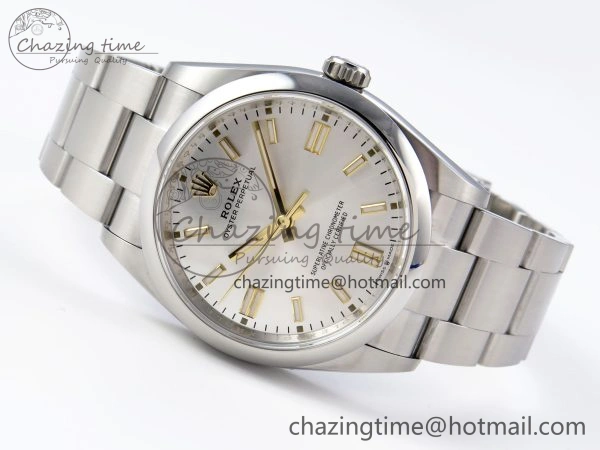 OYSTER PERPETUAL 126000 36MM VSF 1:1 BEST EDITION 904L STEEL SILVER DIAL VS Timeless 1775