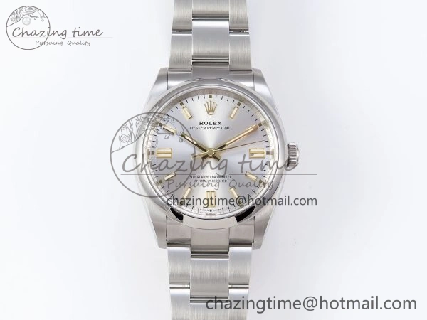 OYSTER PERPETUAL 126000 36MM VSF 1:1 BEST EDITION 904L STEEL SILVER DIAL VS Timeless 1775