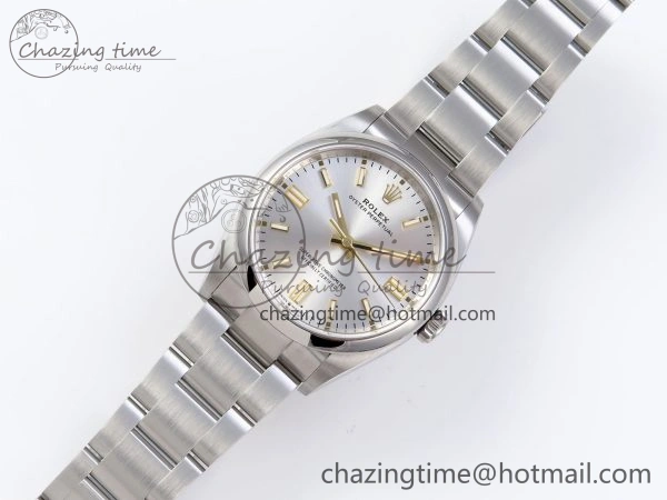 OYSTER PERPETUAL 126000 36MM VSF 1:1 BEST EDITION 904L STEEL SILVER DIAL VS Timeless 1775