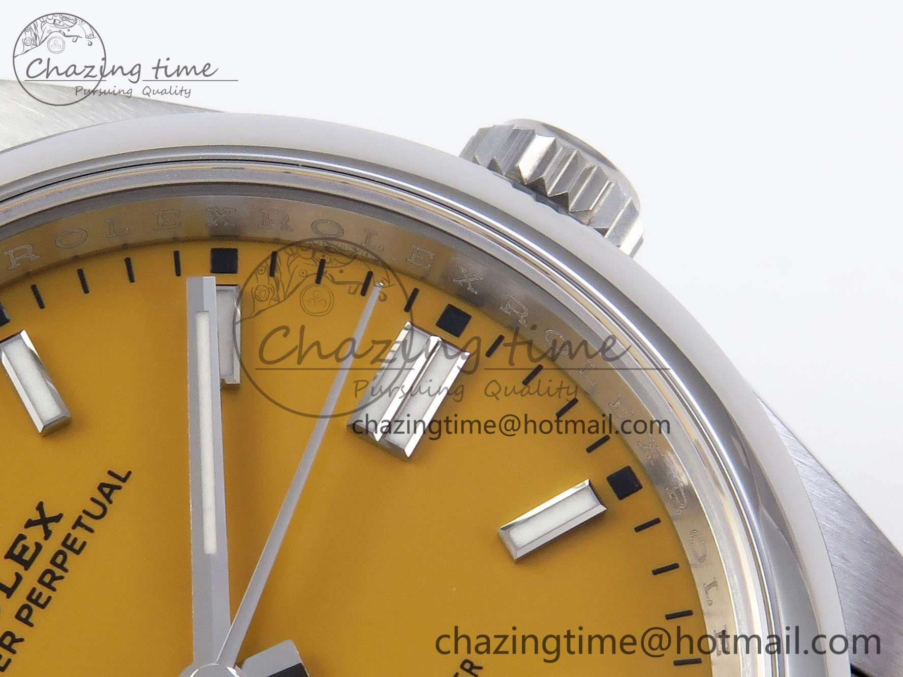 SunProtective OYSTER PERPETUAL 126000 36MM VSF 1:1 BEST EDITION 904L STEEL YELLOW DIAL VS 1774