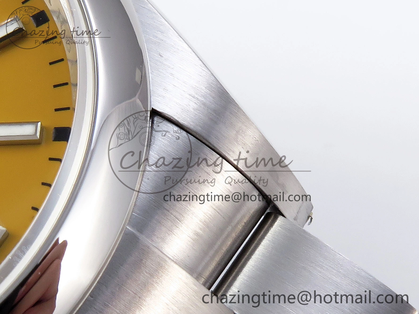 SunProtective OYSTER PERPETUAL 126000 36MM VSF 1:1 BEST EDITION 904L STEEL YELLOW DIAL VS 1774