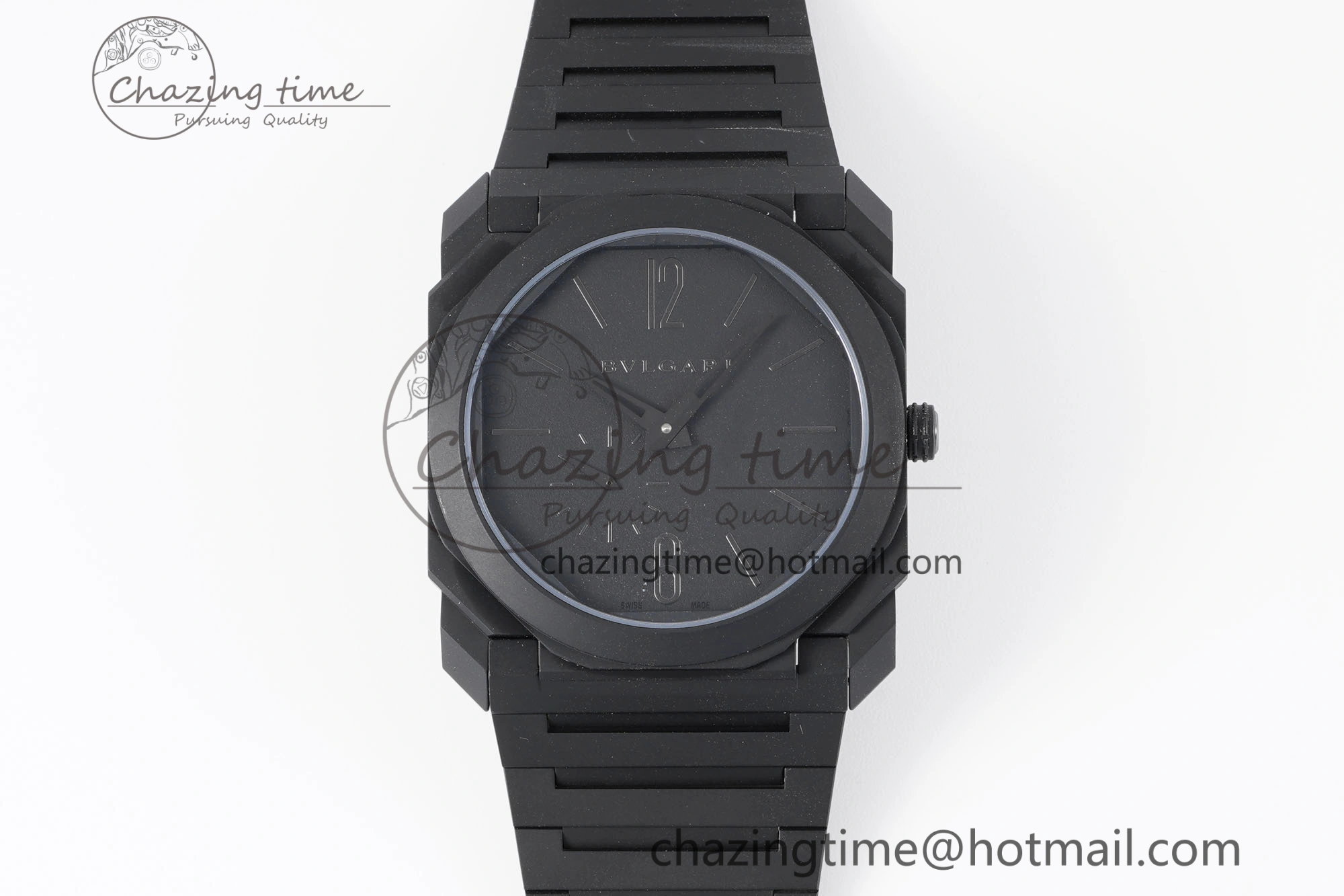 GoodFit Octo Finissimo PVD BVF 1:1 Best Edition Black Dial on PVD Bracelet Asian Micro Rotor Movement 5817