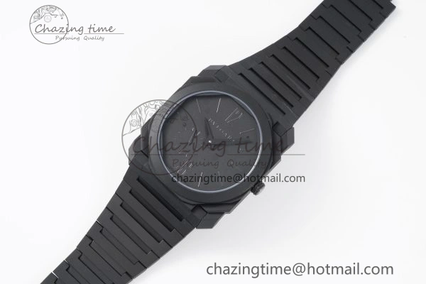 GoodFit Octo Finissimo PVD BVF 1:1 Best Edition Black Dial on PVD Bracelet Asian Micro Rotor Movement 5817