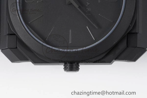 GoodFit Octo Finissimo PVD BVF 1:1 Best Edition Black Dial on PVD Bracelet Asian Micro Rotor Movement 5817