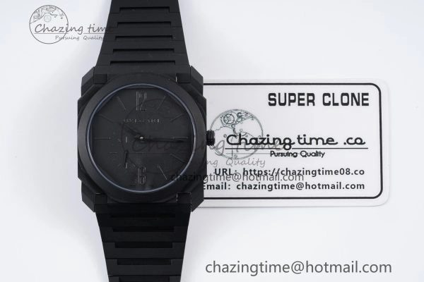 GoodFit Octo Finissimo PVD BVF 1:1 Best Edition Black Dial on PVD Bracelet Asian Micro Rotor Movement 5817