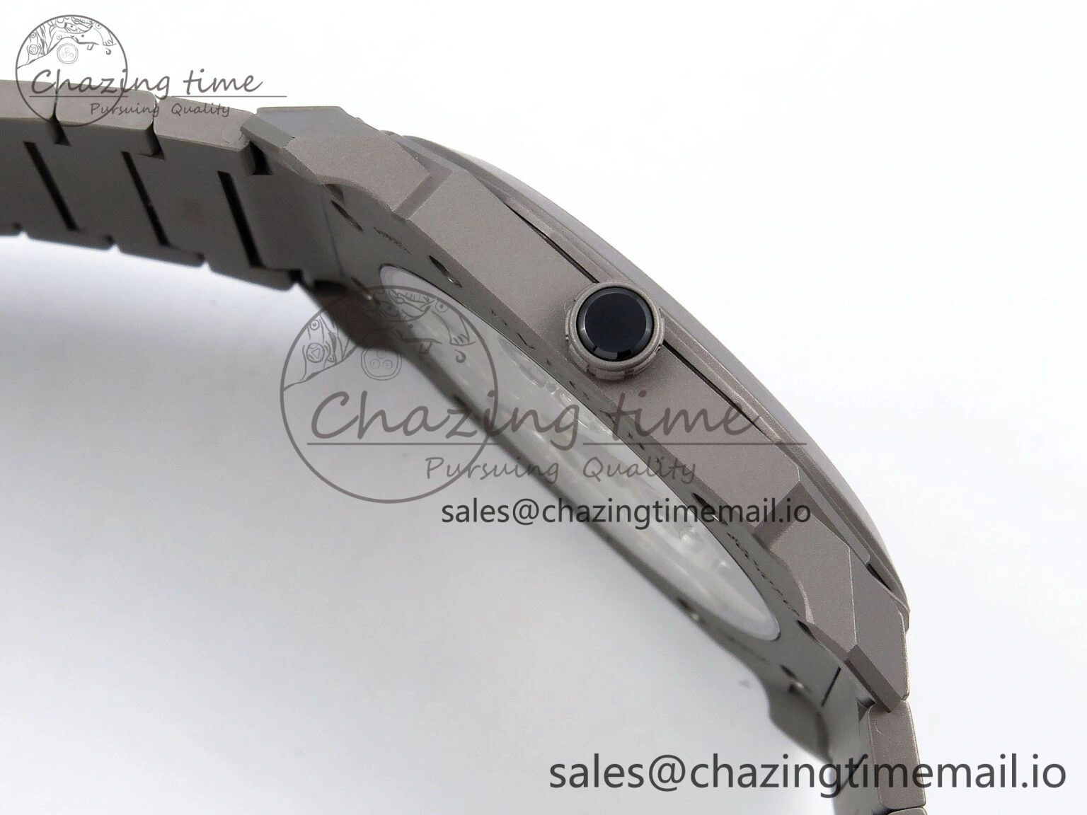 Octo Finissimo Titanuim BVF 1:1 Best Edition Gray Dial on Bracelet Asian Micro Rotor Movement Sustainable 5815