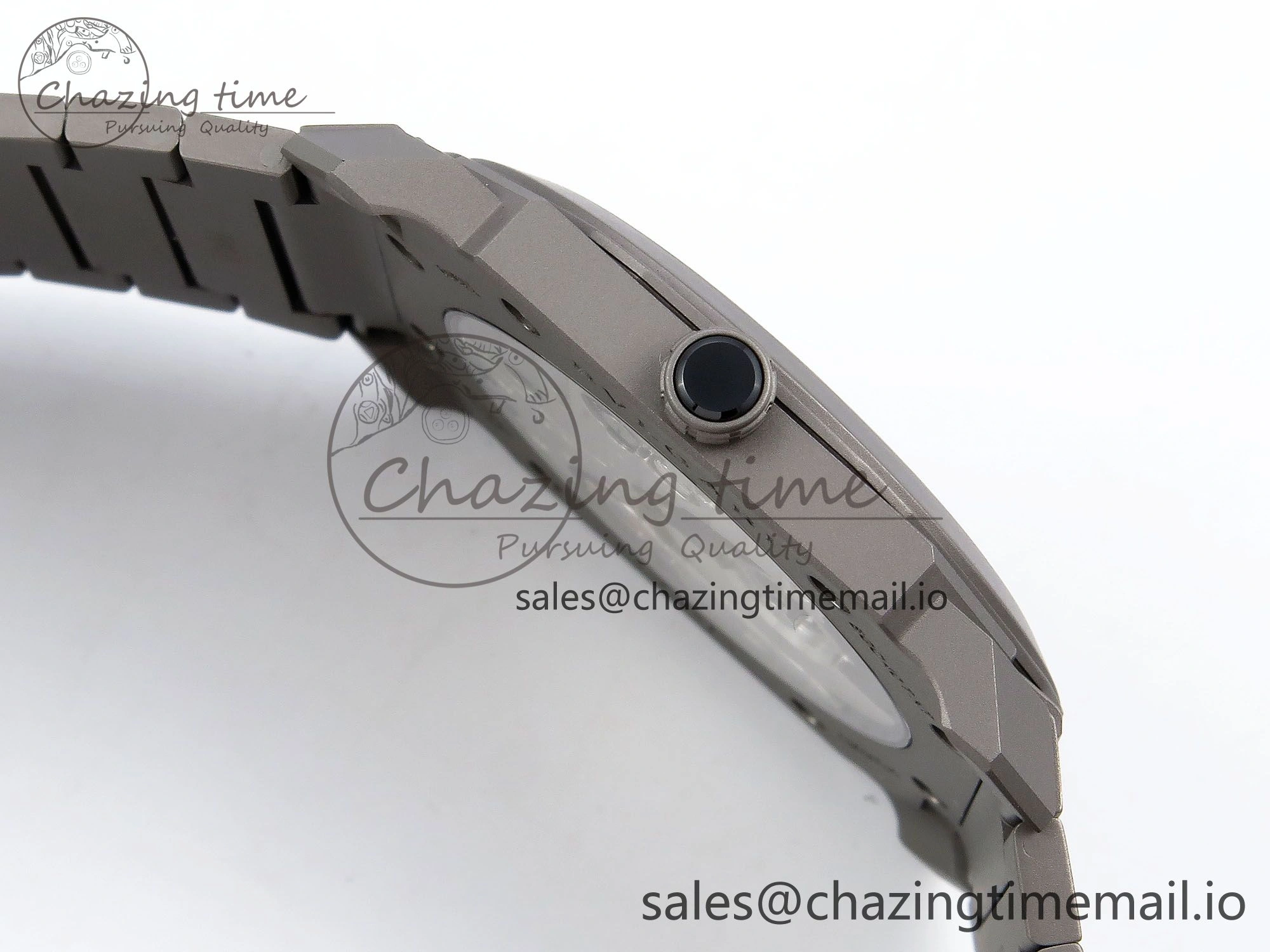 Octo Finissimo Titanuim BVF 1:1 Best Edition Gray Dial on Bracelet Asian Micro Rotor Movement Sustainable 5815