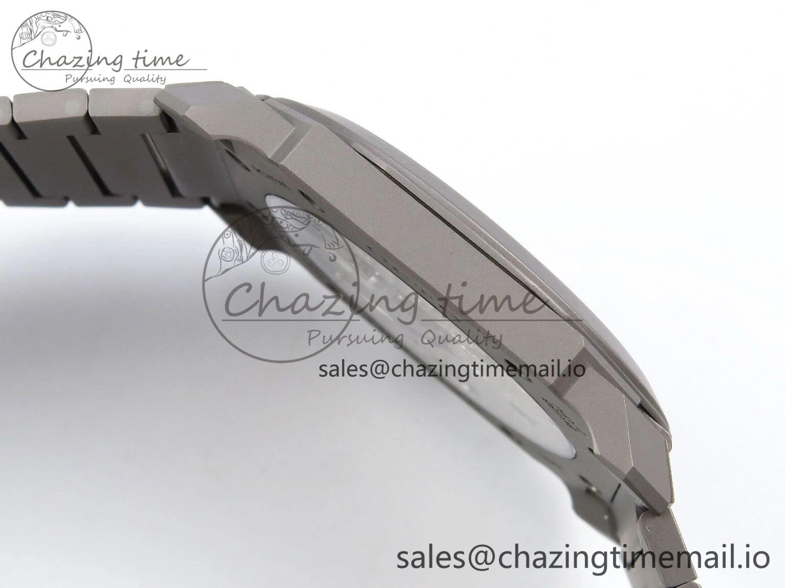 Octo Finissimo Titanuim BVF 1:1 Best Edition Gray Dial on Bracelet Asian Micro Rotor Movement Sustainable 5815