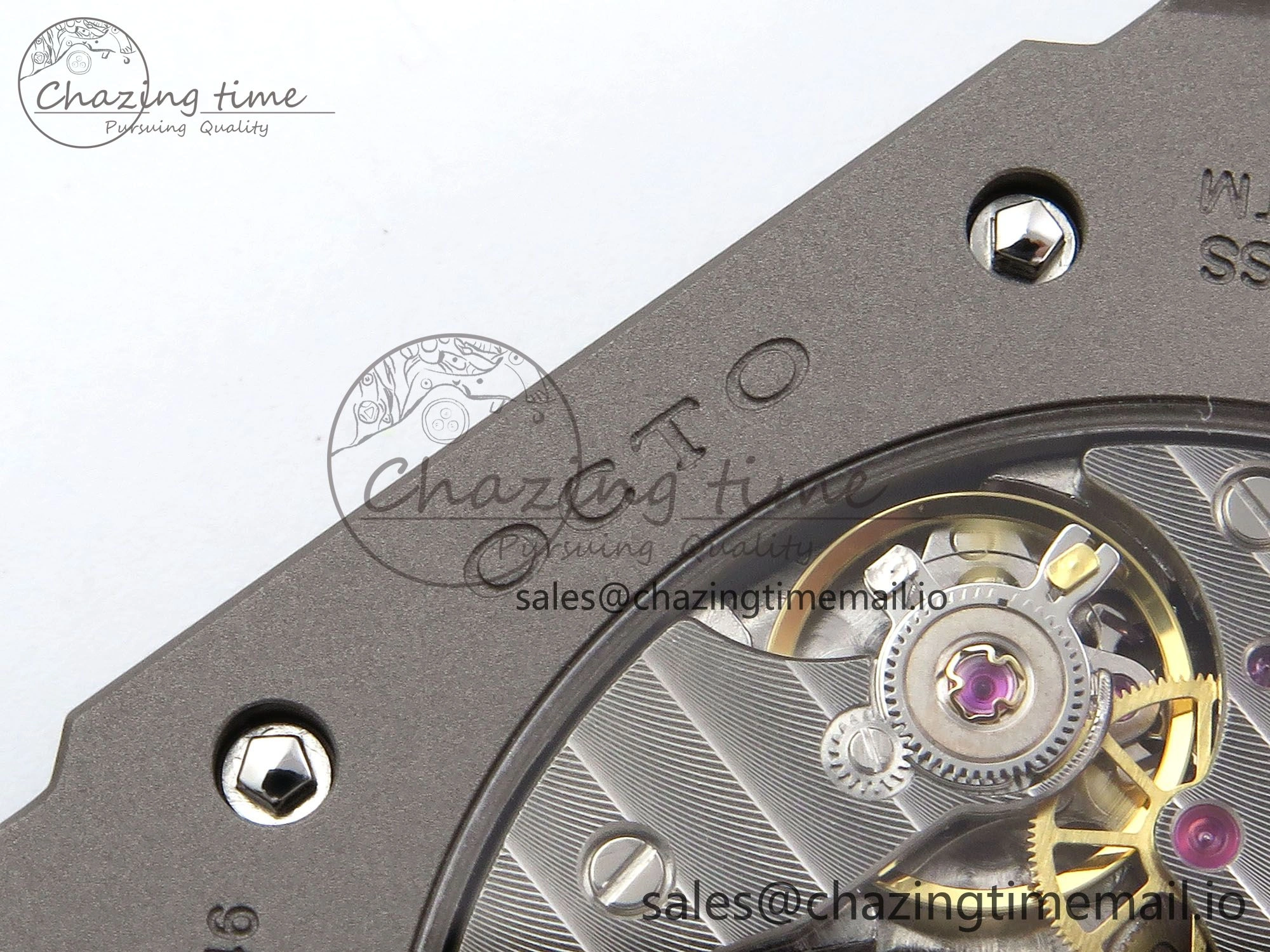 Octo Finissimo Titanuim BVF 1:1 Best Edition Gray Dial on Bracelet Asian Micro Rotor Movement Sustainable 5815