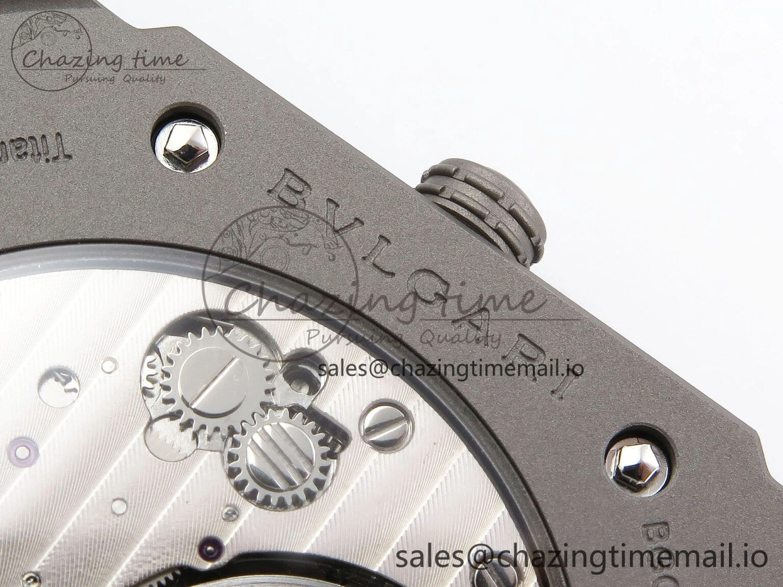 Octo Finissimo Titanuim BVF 1:1 Best Edition Gray Dial on Bracelet Asian Micro Rotor Movement Sustainable 5815