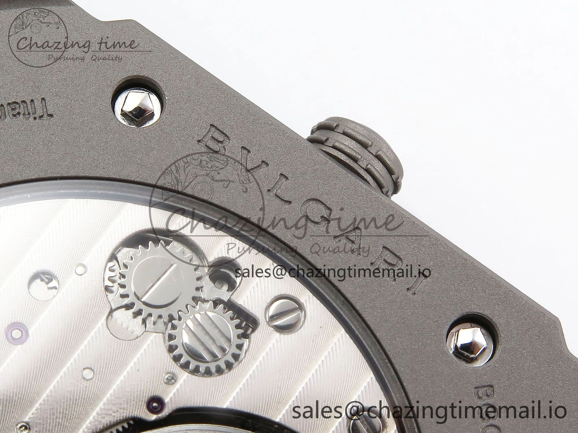 Octo Finissimo Titanuim BVF 1:1 Best Edition Gray Dial on Bracelet Asian Micro Rotor Movement Sustainable 5815