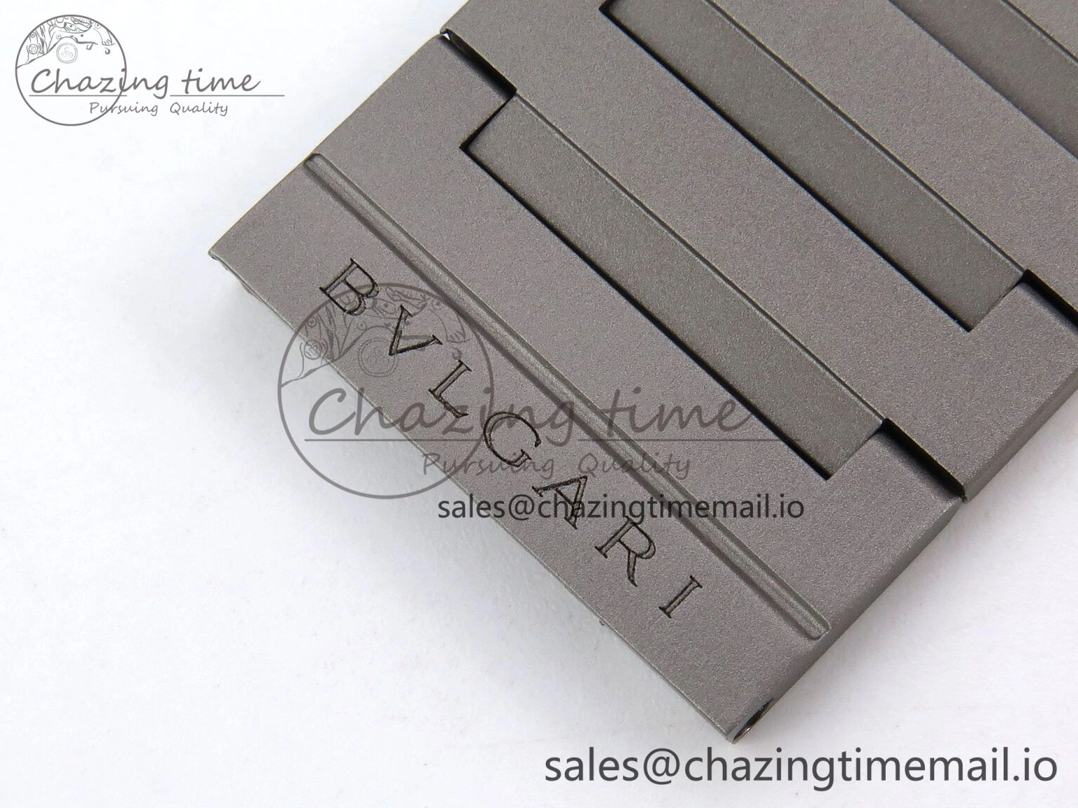 Octo Finissimo Titanuim BVF 1:1 Best Edition Gray Dial on Bracelet Asian Micro Rotor Movement Sustainable 5815
