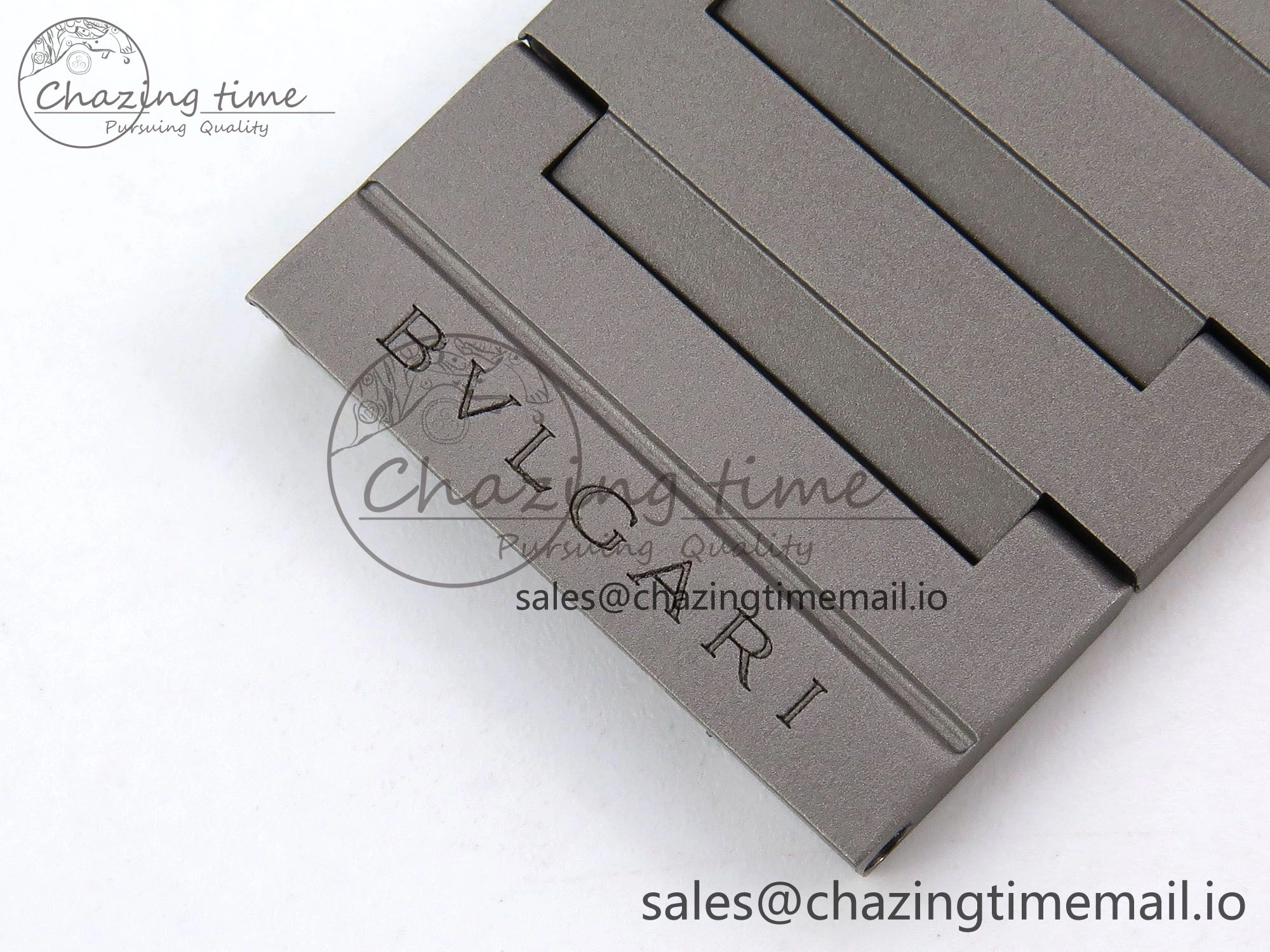 Octo Finissimo Titanuim BVF 1:1 Best Edition Gray Dial on Bracelet Asian Micro Rotor Movement Sustainable 5815