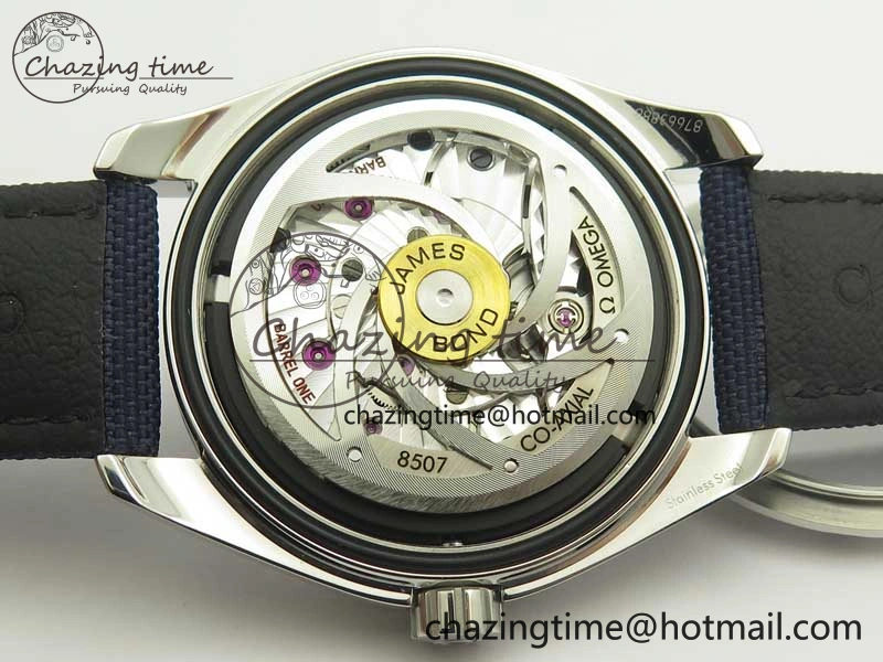 EasyCare Omega Aqua Terra 15007 Gauss “Spectre” VSF 1:1 Best Edition Blue Textured Dial on Blue Nylon Strap A8507 Super Clone 8038