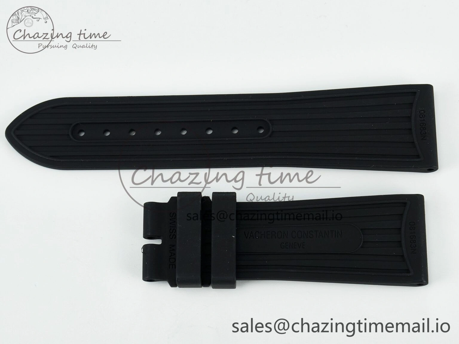 Overseas 1:1 Best Edition Black Blue White Rubber Strap (Fits the Gen size) Durable 4083