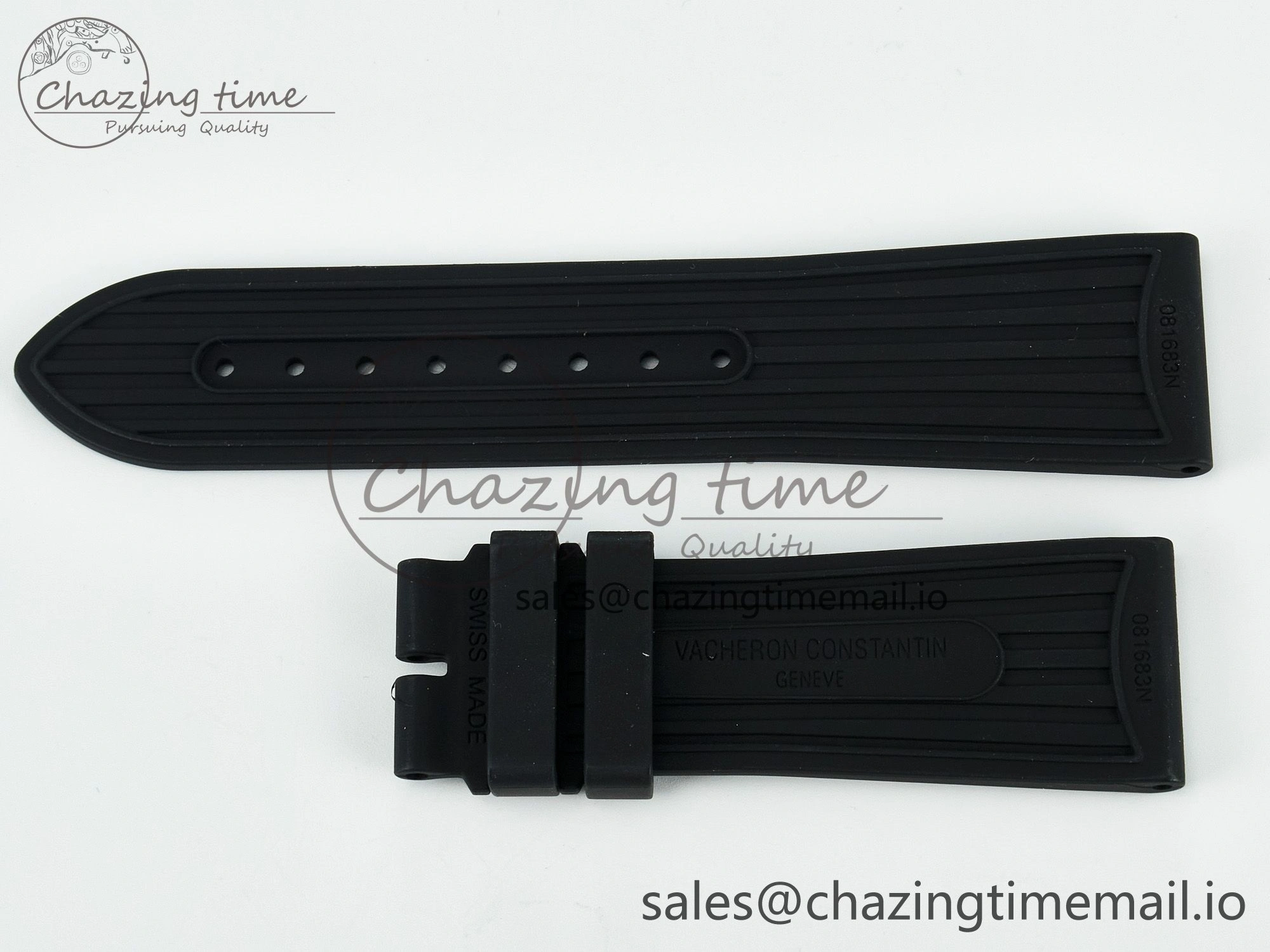 Overseas 1:1 Best Edition Black Blue White Rubber Strap (Fits the Gen size) Durable 4083
