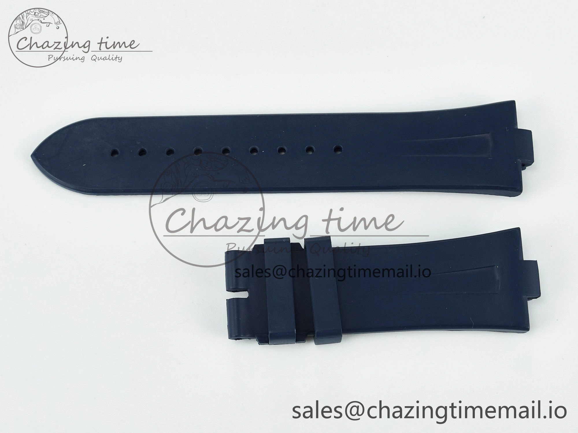 Overseas 1:1 Best Edition Black Blue White Rubber Strap (Fits the Gen size) Durable 4083