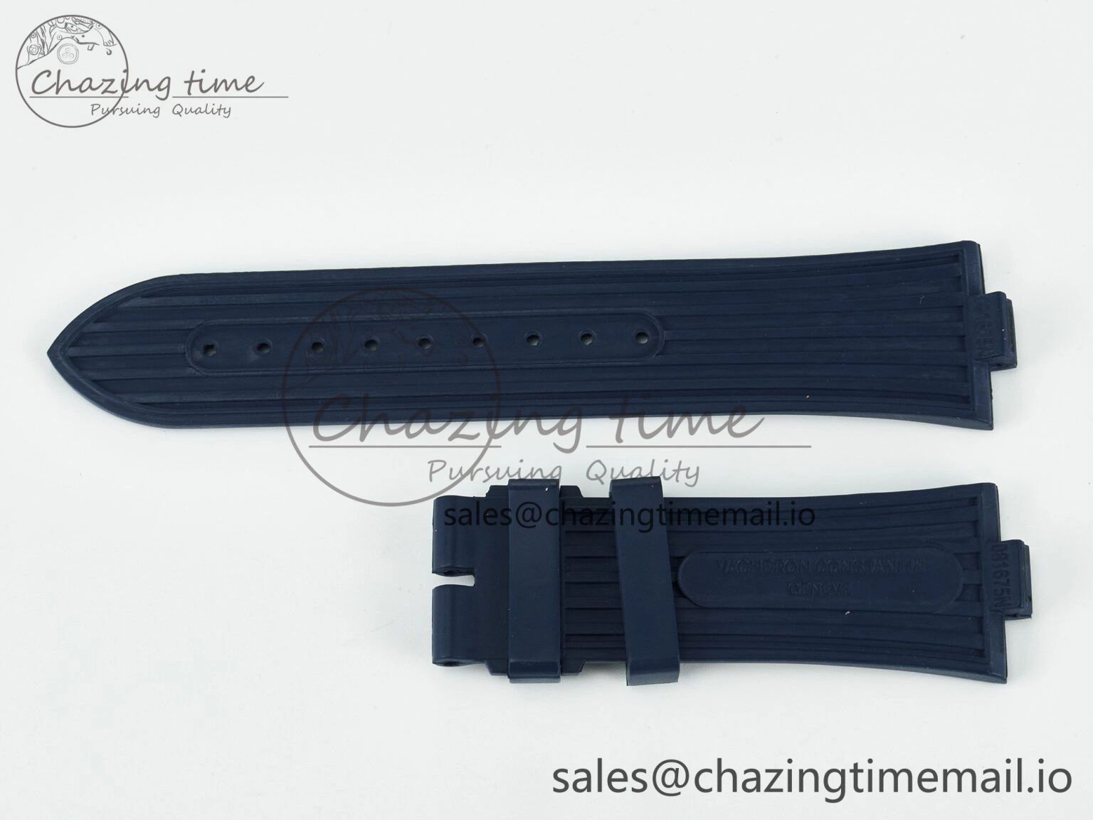 Overseas 1:1 Best Edition Black Blue White Rubber Strap (Fits the Gen size) Durable 4083