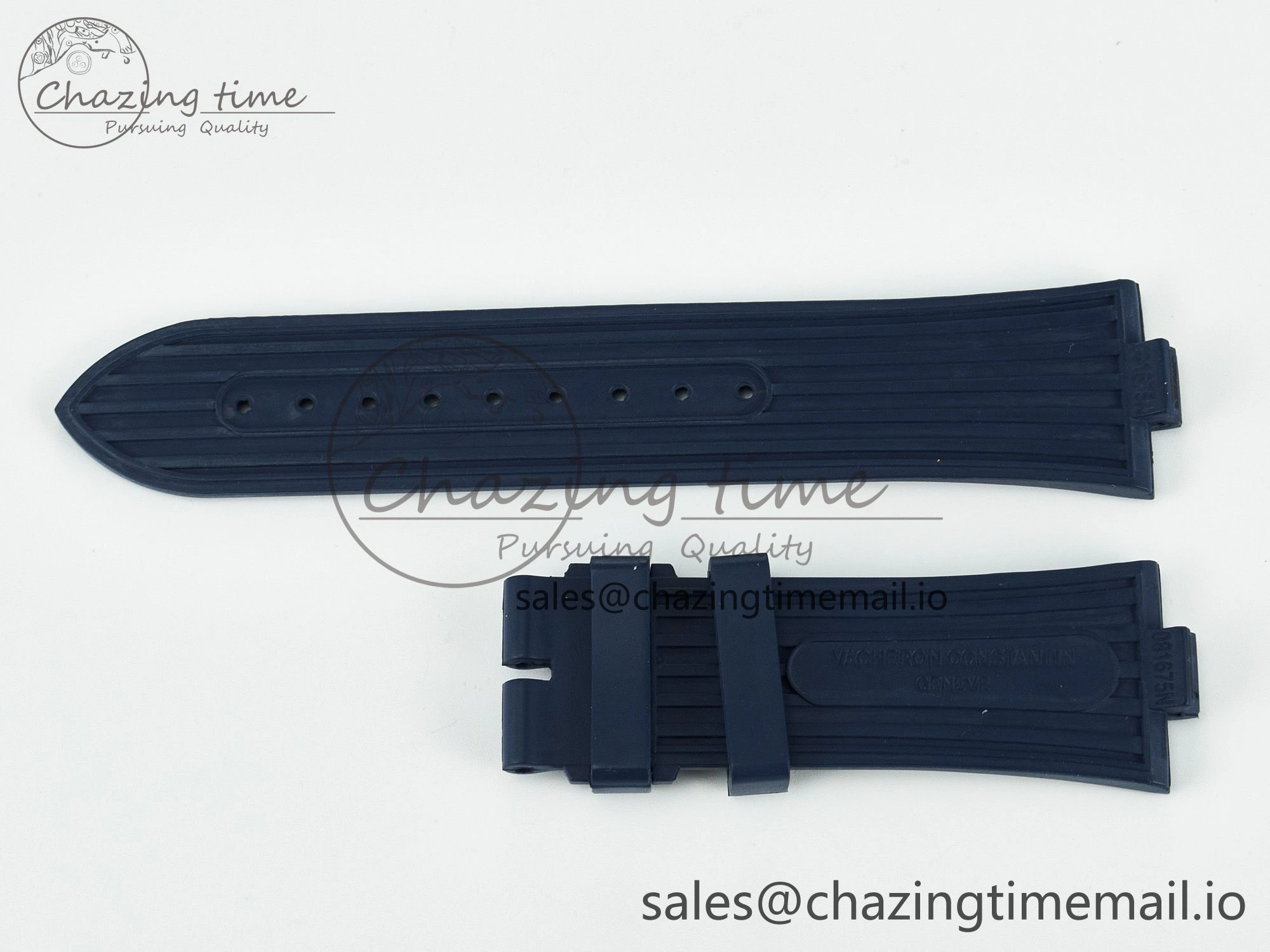 Overseas 1:1 Best Edition Black Blue White Rubber Strap (Fits the Gen size) Durable 4083