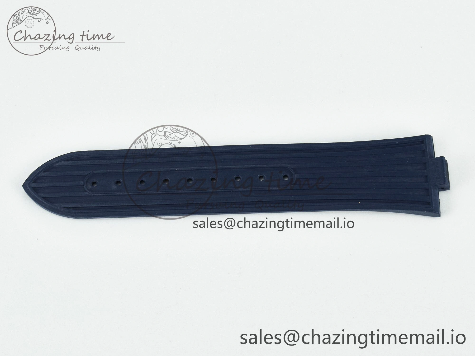 Overseas 1:1 Best Edition Black Blue White Rubber Strap (Fits the Gen size) Durable 4083