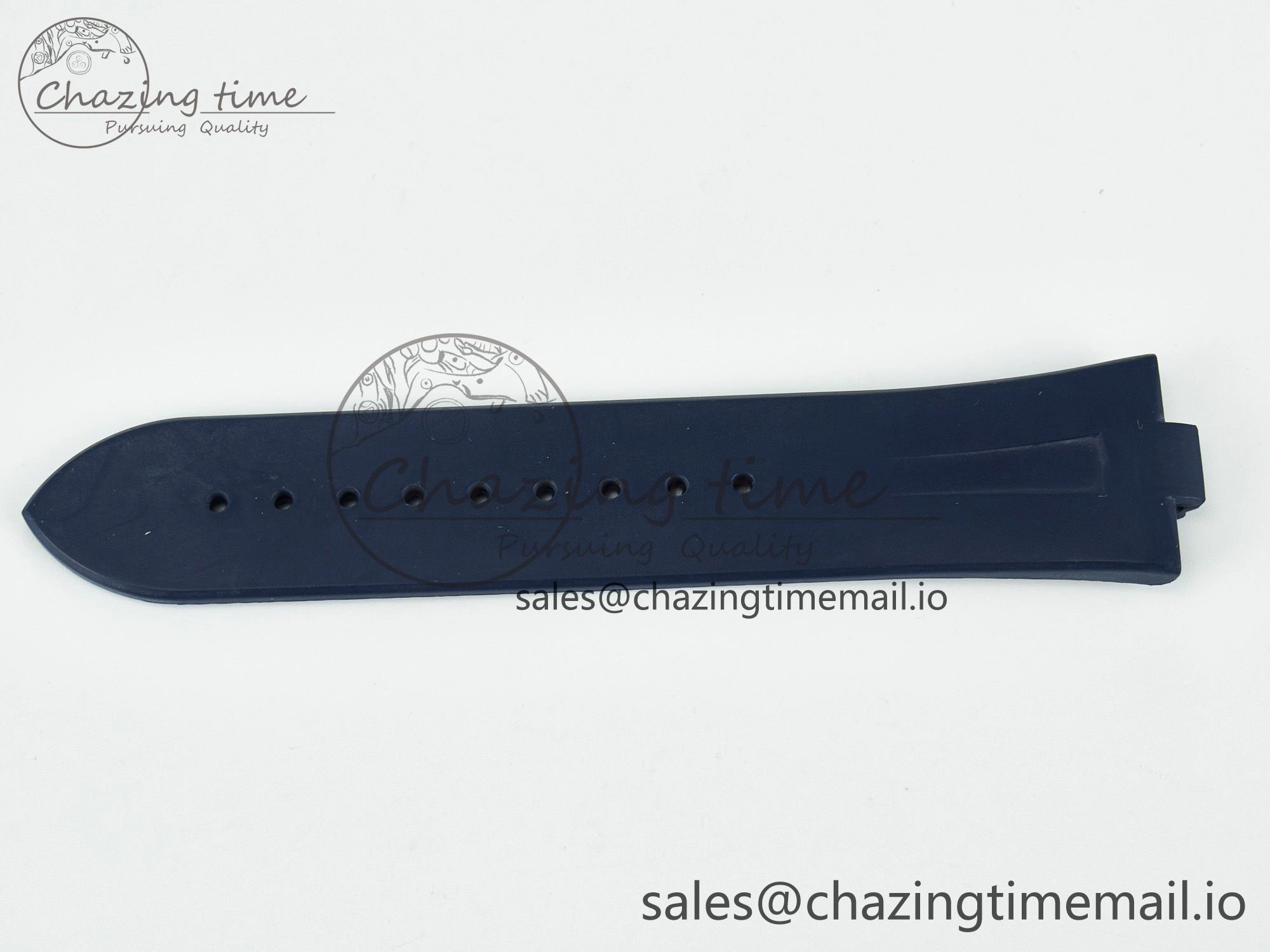 Overseas 1:1 Best Edition Black Blue White Rubber Strap (Fits the Gen size) Durable 4083