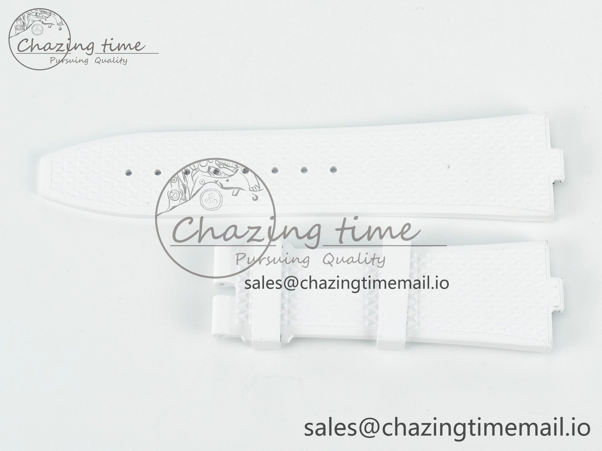 Overseas 1:1 Best Edition Black Blue White Rubber Strap (Fits the Gen size) Durable 4083