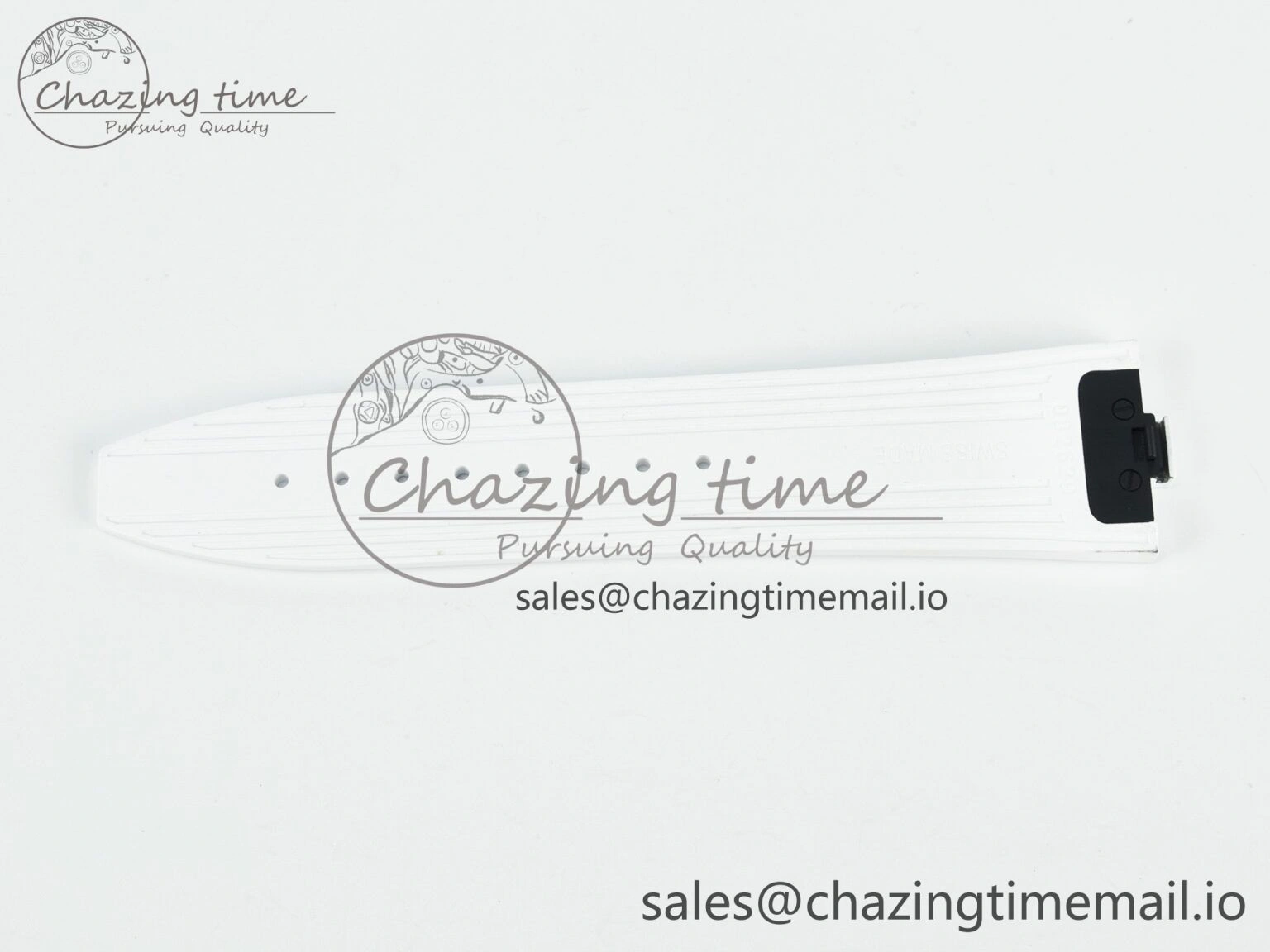 Overseas 1:1 Best Edition Black Blue White Rubber Strap (Fits the Gen size) Durable 4083