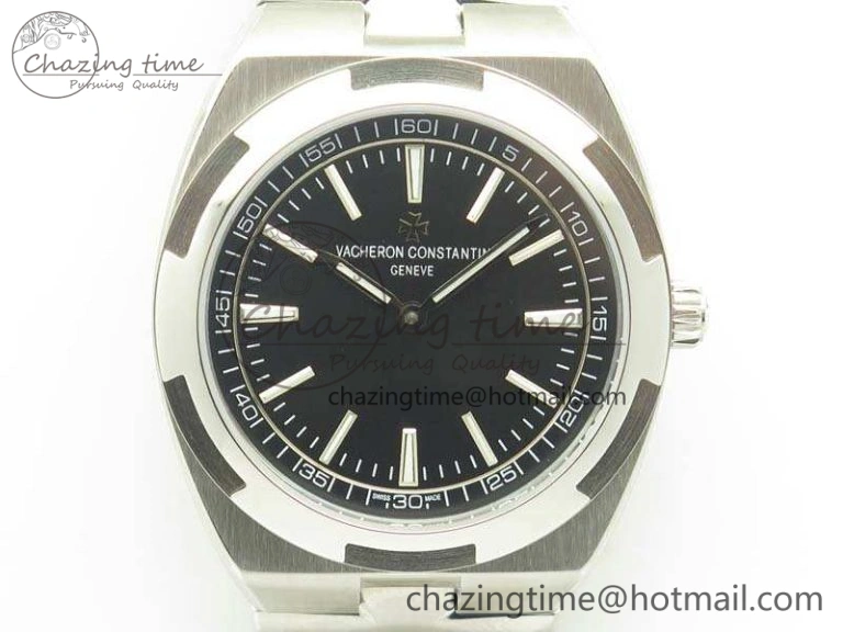 Overseas 2000V SS 3AF Best Edition Black Dial On SS Bracelet A HighQuality 9957