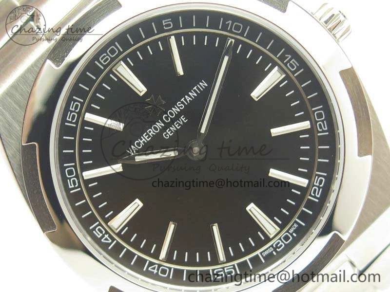 Overseas 2000V SS 3AF Best Edition Black Dial On SS Bracelet A HighQuality 9957