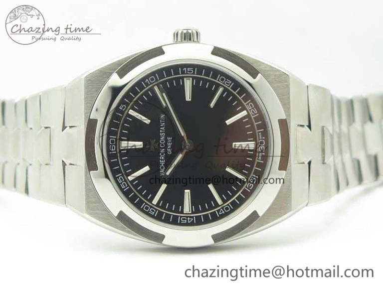 Overseas 2000V SS 3AF Best Edition Black Dial On SS Bracelet A HighQuality 9957