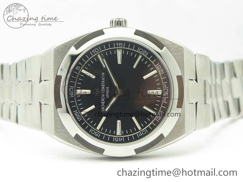 Overseas 2000V SS 3AF Best Edition Black Dial On SS Bracelet A HighQuality 9957