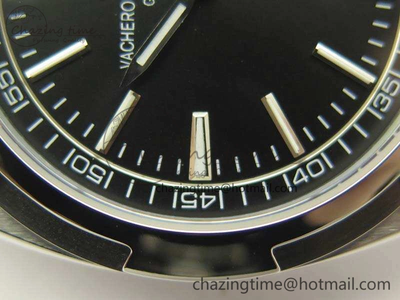 Overseas 2000V SS 3AF Best Edition Black Dial On SS Bracelet A HighQuality 9957