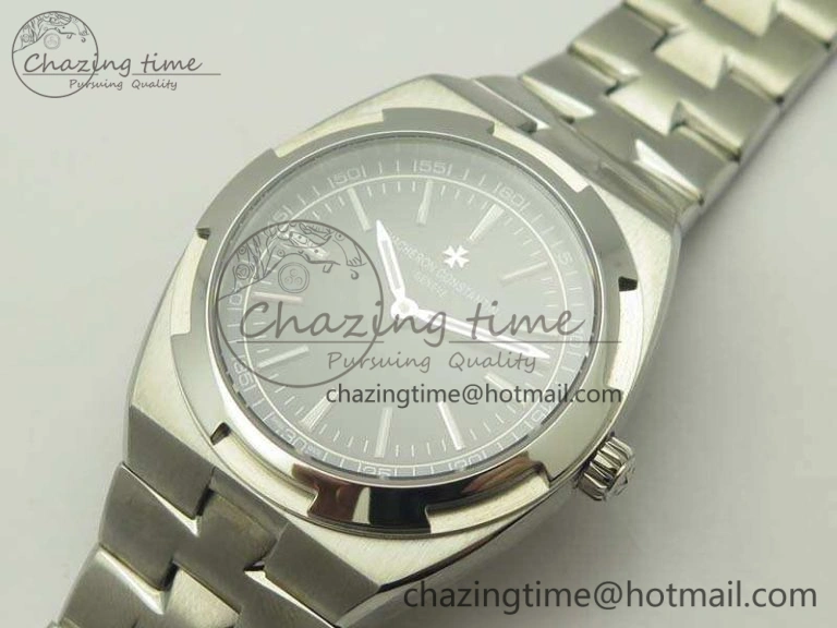 Overseas 2000V SS 3AF Best Edition Black Dial On SS Bracelet A HighQuality 9957