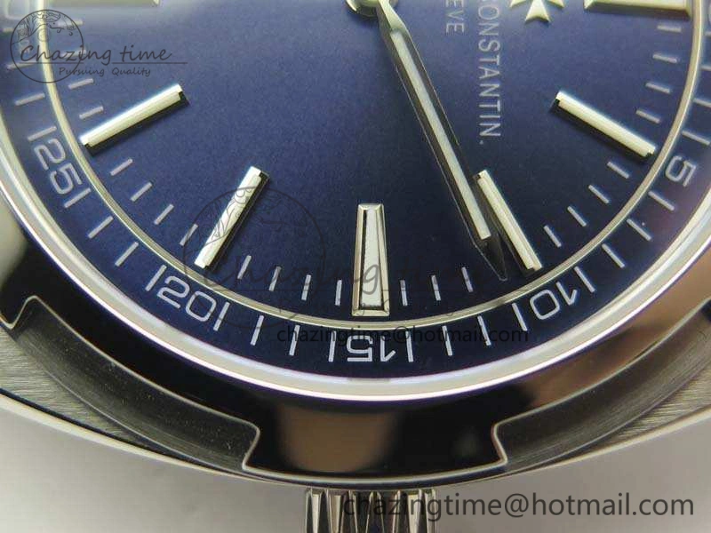 Overseas 2000V SS 3AF Best Edition Blue Dial On SS Bracelet A Comfortable 9958