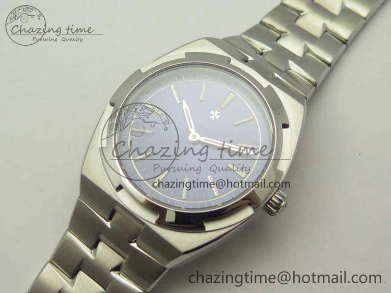 Overseas 2000V SS 3AF Best Edition Blue Dial On SS Bracelet A Comfortable 9958