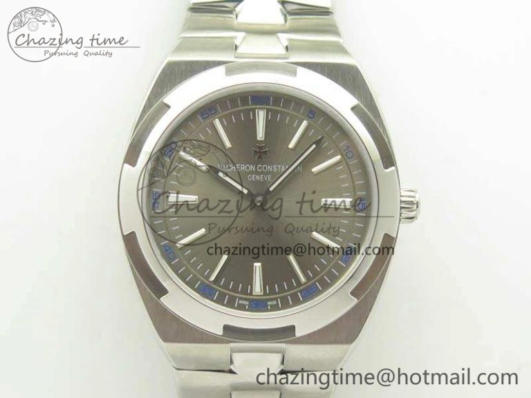 Bold Overseas 2000V SS 3AF Best Edition Gray Dial On SS Bracelet A 9959
