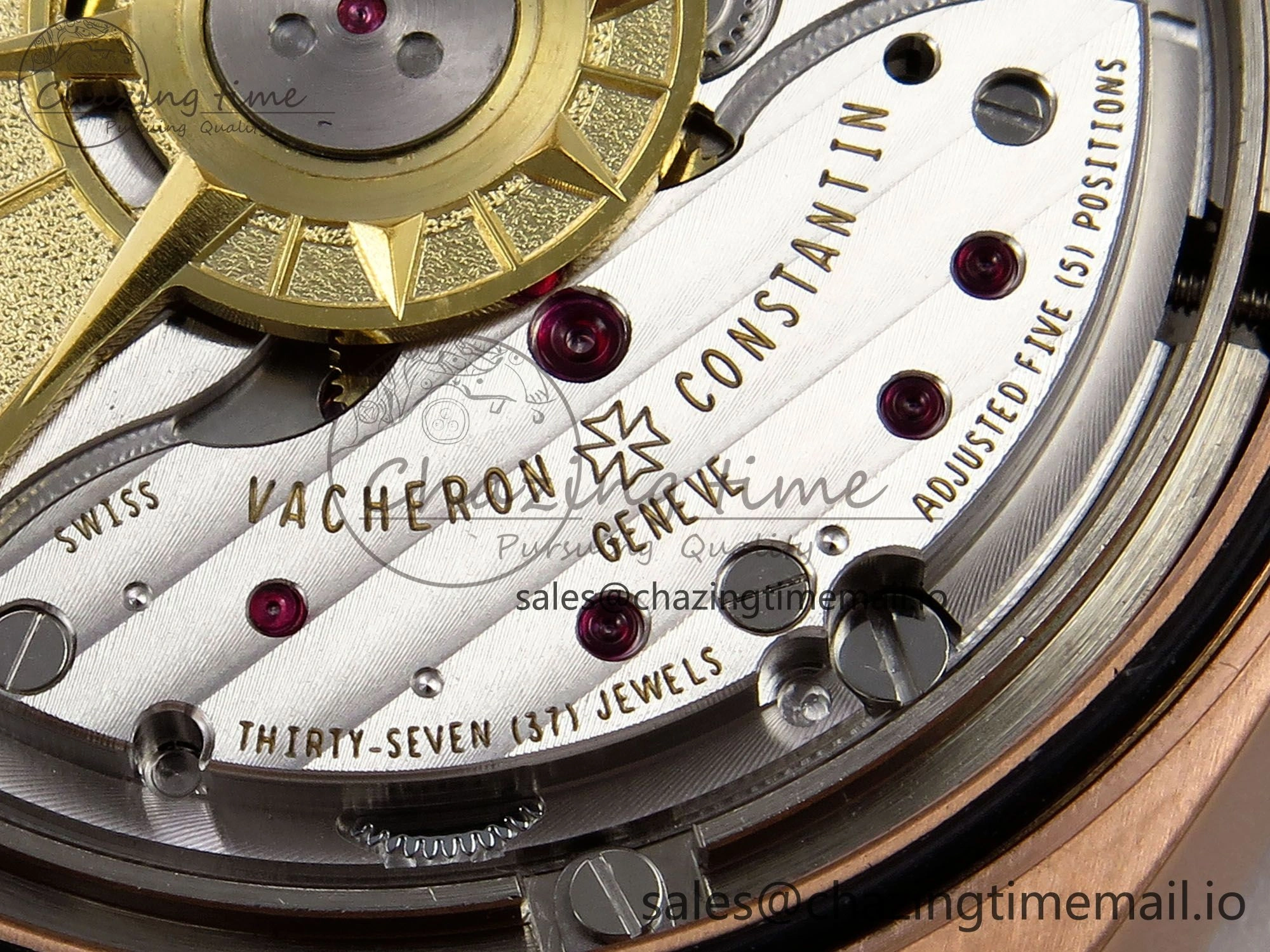 Effortless Overseas 4500V RG 8F 1:1 Best Edition Green Dial on RG Bracelet A 9840