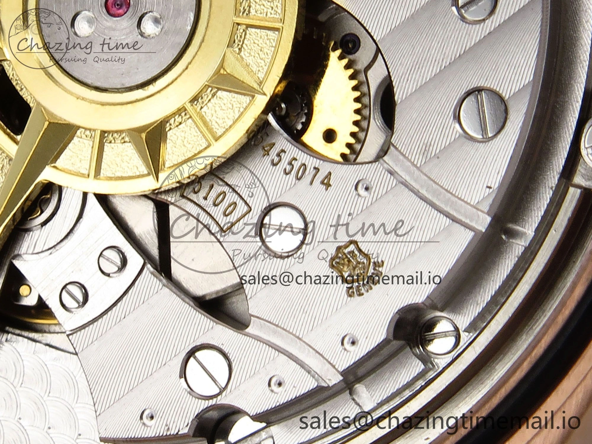 Breathable Overseas 4500V RG 8F 1:1 Best Edition White Dial on RG Bracelet A 9839