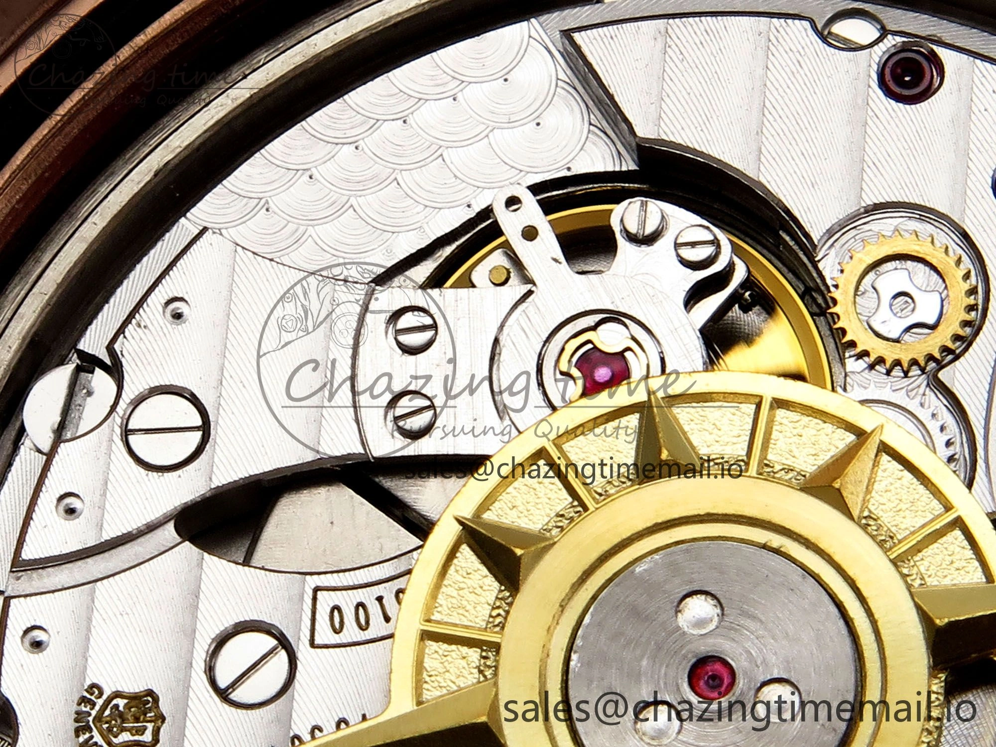Breathable Overseas 4500V RG 8F 1:1 Best Edition White Dial on RG Bracelet A 9839