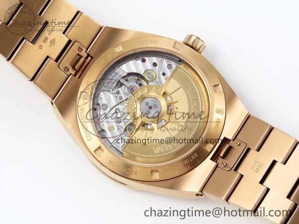 Sophisticated Overseas 4500V RG ZF 1:1 Best Edition Blue Dial on RG Bracelet A 9882