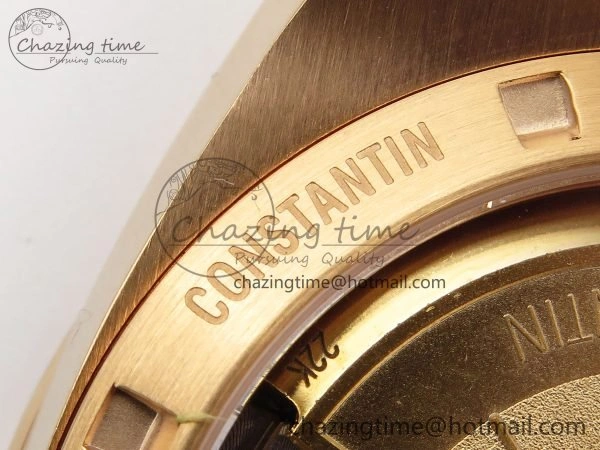 Sophisticated Overseas 4500V RG ZF 1:1 Best Edition Blue Dial on RG Bracelet A 9882