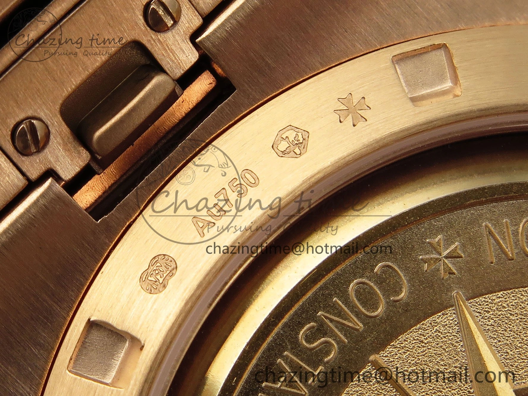 Sophisticated Overseas 4500V RG ZF 1:1 Best Edition Blue Dial on RG Bracelet A 9882