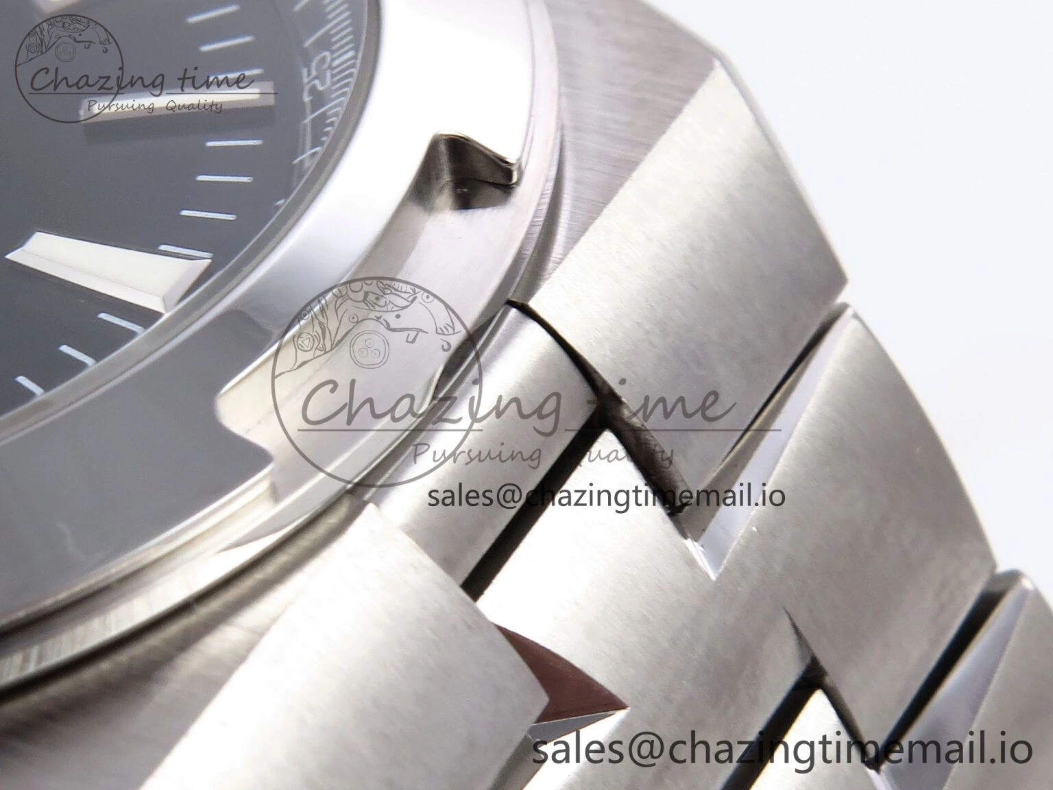 Overseas 4500V SS 8F 1:1 Best Edition Black Dial on SS Bracelet A Vibrant 9838