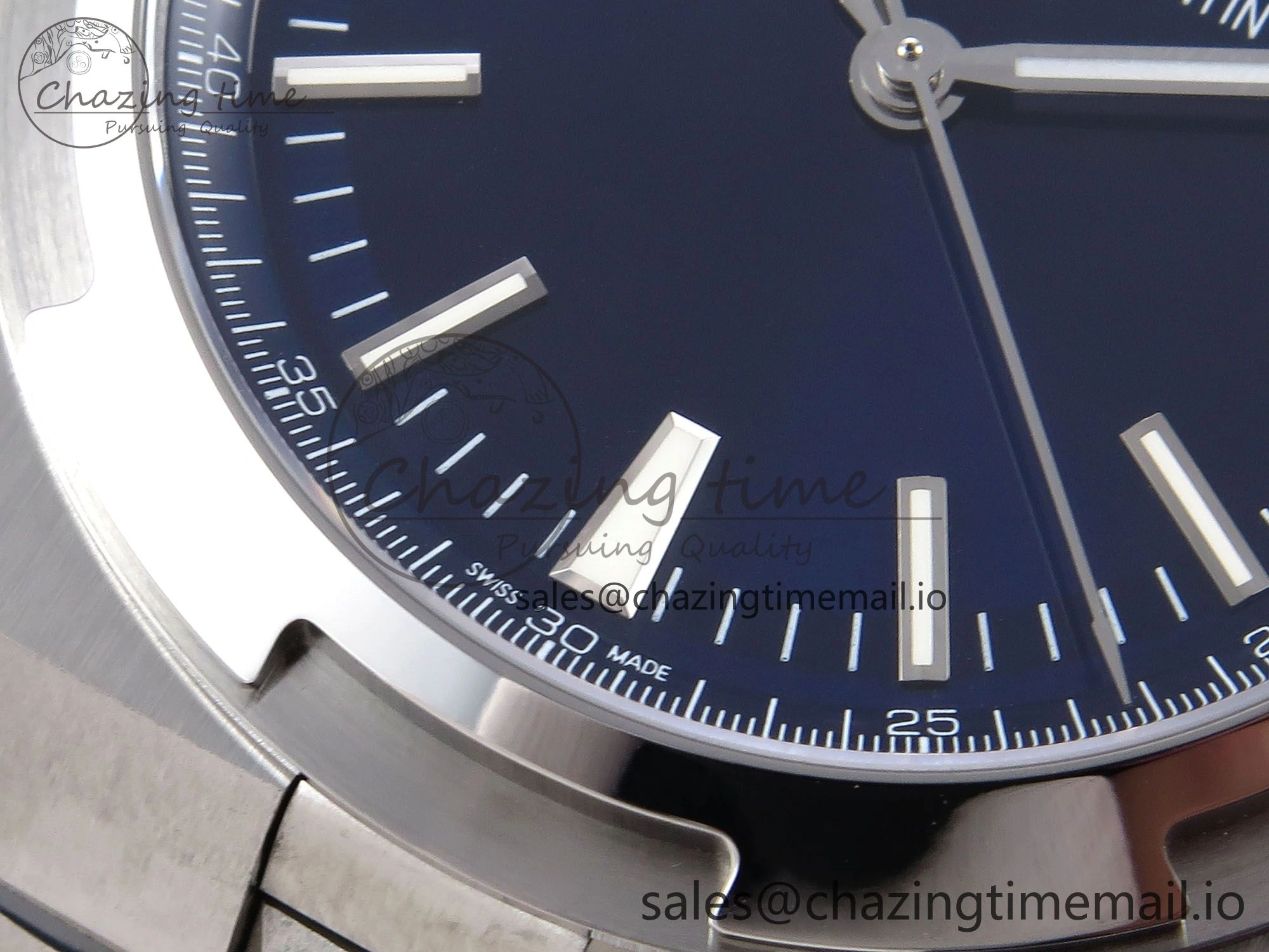 UrbanStyle Overseas 4500V SS 8F 1:1 Best Edition Blue Dial on SS Bracelet A 9833