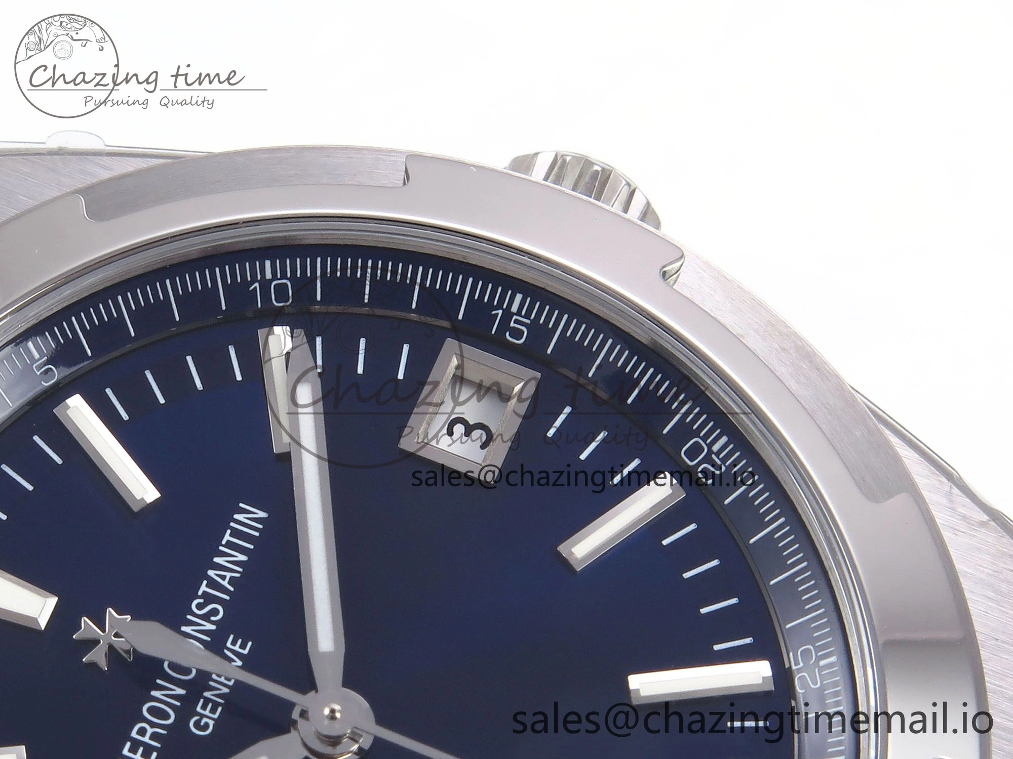 UrbanStyle Overseas 4500V SS 8F 1:1 Best Edition Blue Dial on SS Bracelet A 9833