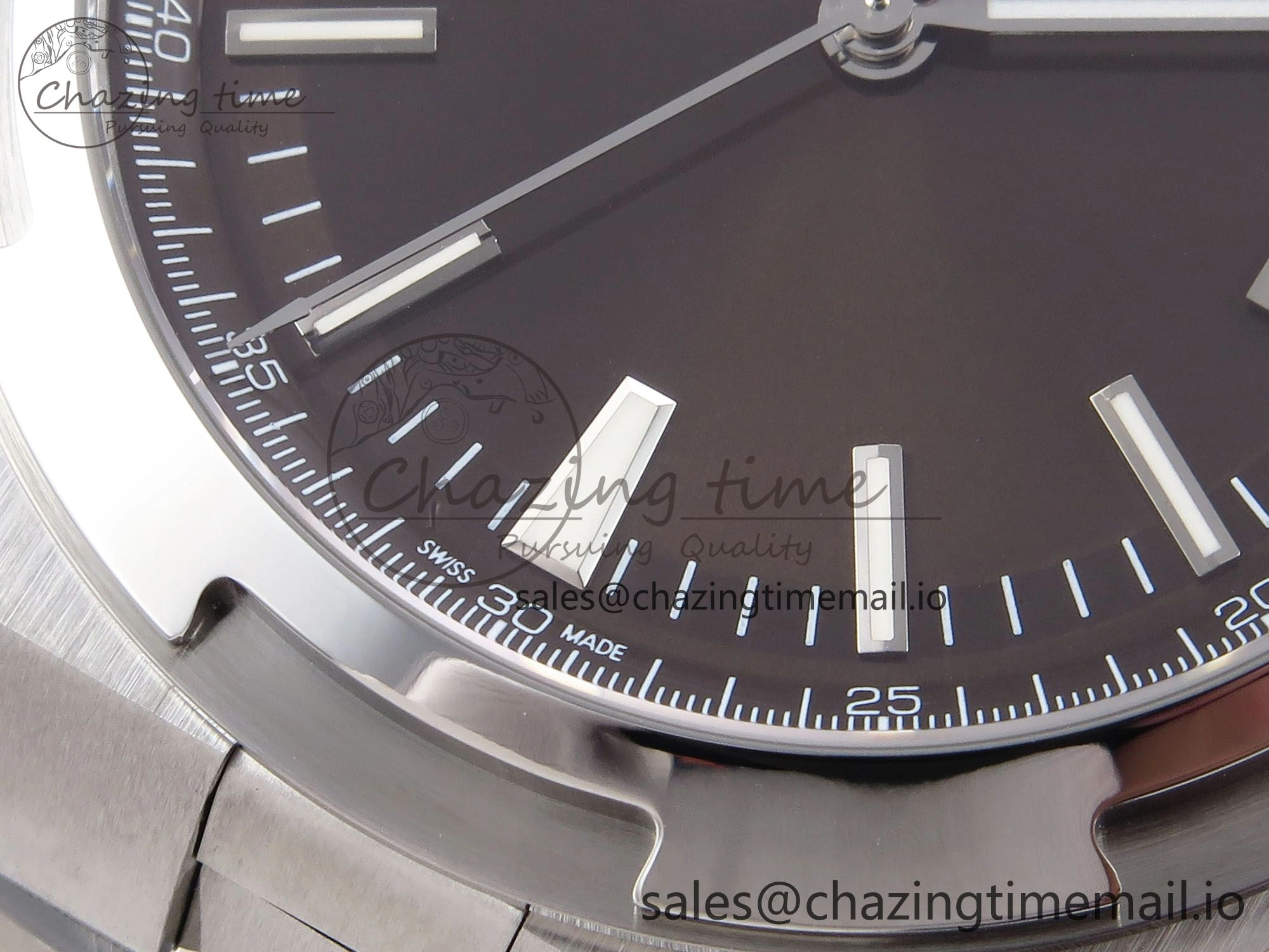 Overseas 4500V SS 8F 1:1 Best Edition Brown Dial on SS Bracelet A Effortless 9836