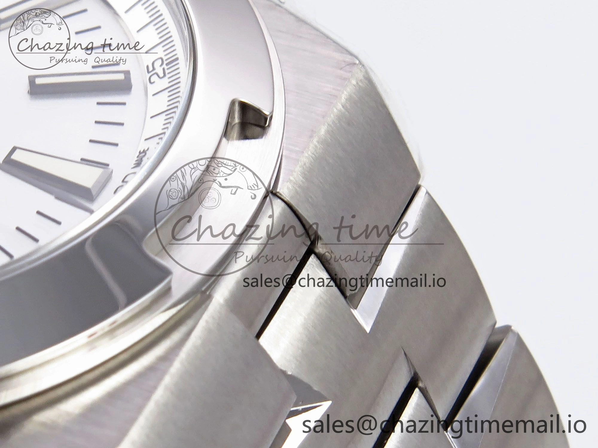 Packable Overseas 4500V SS 8F 1:1 Best Edition White Dial on SS Bracelet A 9837
