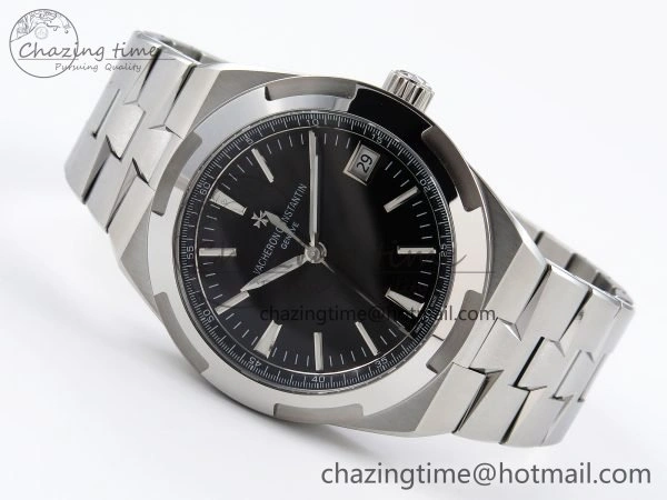 ModernLook Overseas 4500V SS MKSF 1:1 Best Edition Black Dial on SS Bracelet A 9877