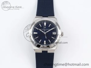 Overseas 4500V SS MKSF 1:1 Best Edition Blue Dial on Blue Rubber Strap A Popular 9873